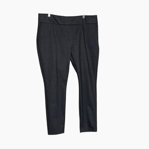 Dalia Dress Pants Size XL Pull On Charcoal Gray Stretch Ponte Knit Comfort